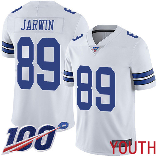 Youth Dallas Cowboys Limited White Blake Jarwin Road #89 100th Season Vapor Untouchable NFL Jersey